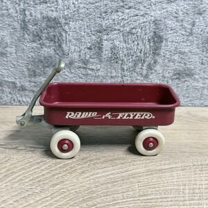 Radio Flyer Miniature Red Wagon Toy Collectible Vintage Style Decor Display